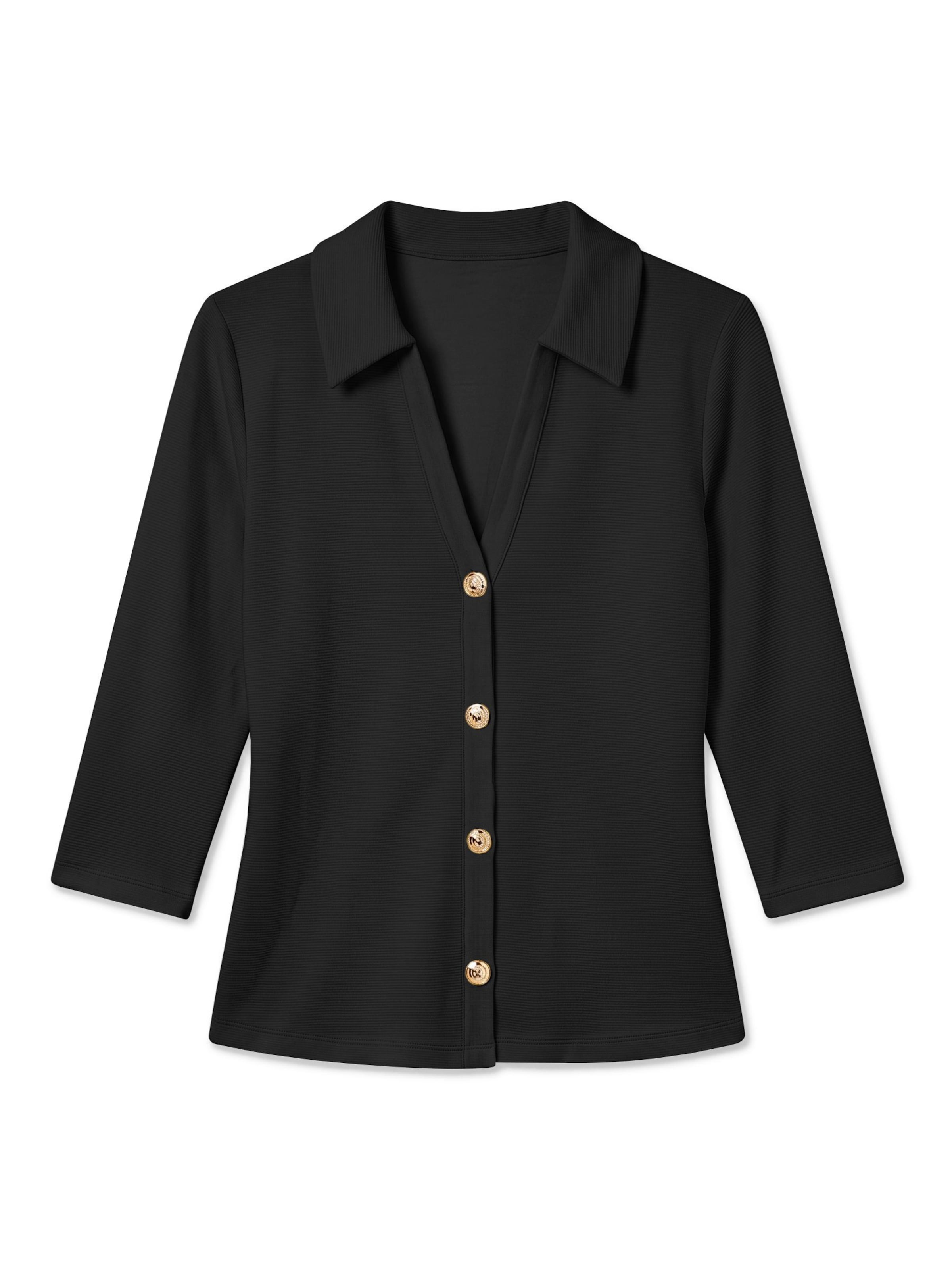 Camicia da donna 'VMELIN' di VERO MODA in nero: frontale