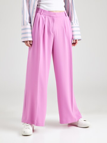 ONLY - Pierna ancha Pantalón plisado en lila: frente