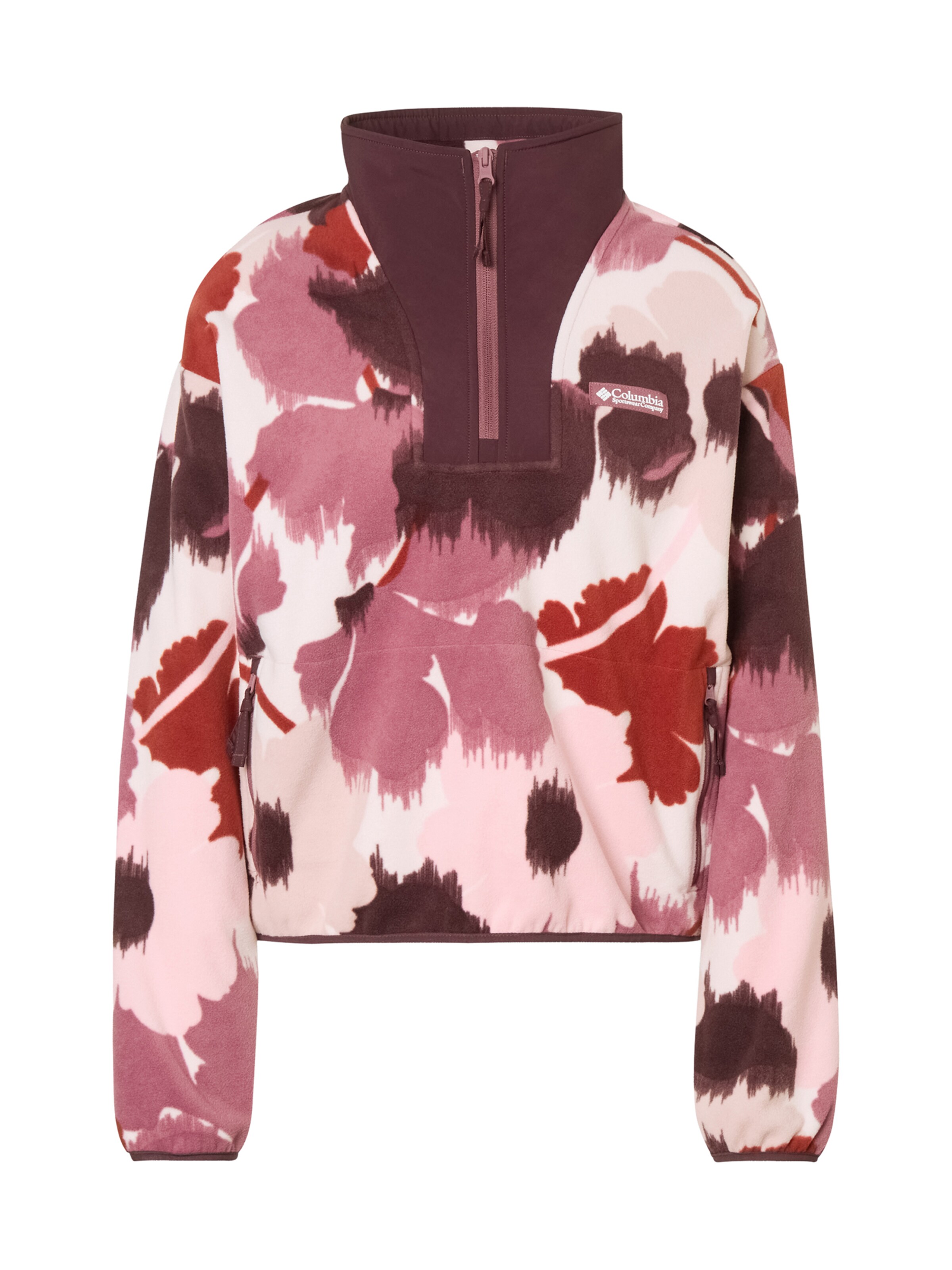 COLUMBIA Pull-over de sport 'Sequoia Grove™ II' en S en mauve / cyclamen / rose / rouge rouille, Vue avec produit