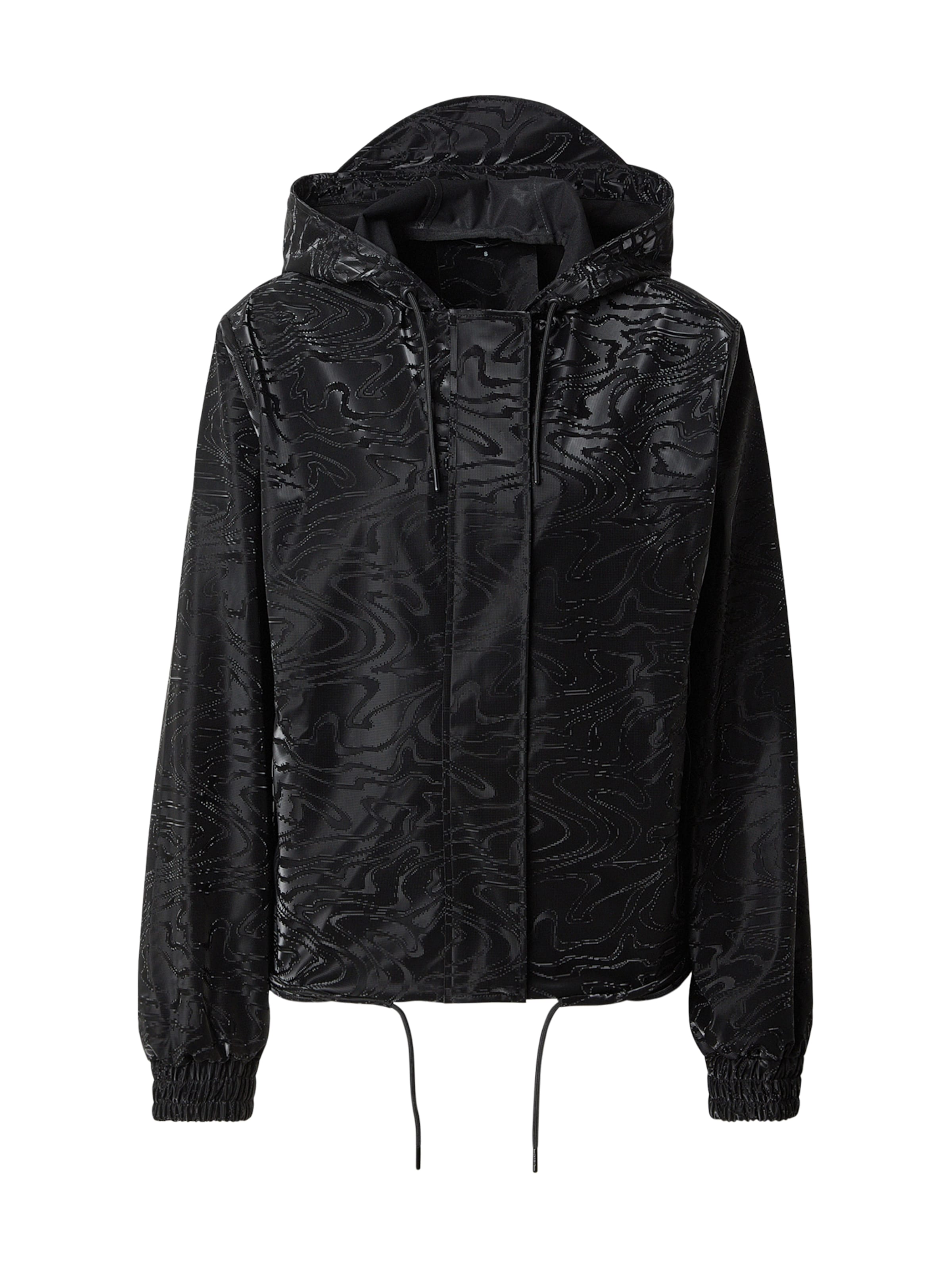 RAINS Демисезонная куртка 'String' в Черный: спереди