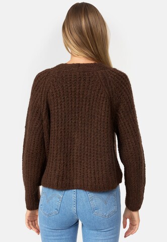 Decay Knit Cardigan in Brown