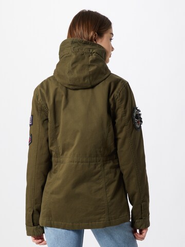 Parka mi-saison Superdry en vert