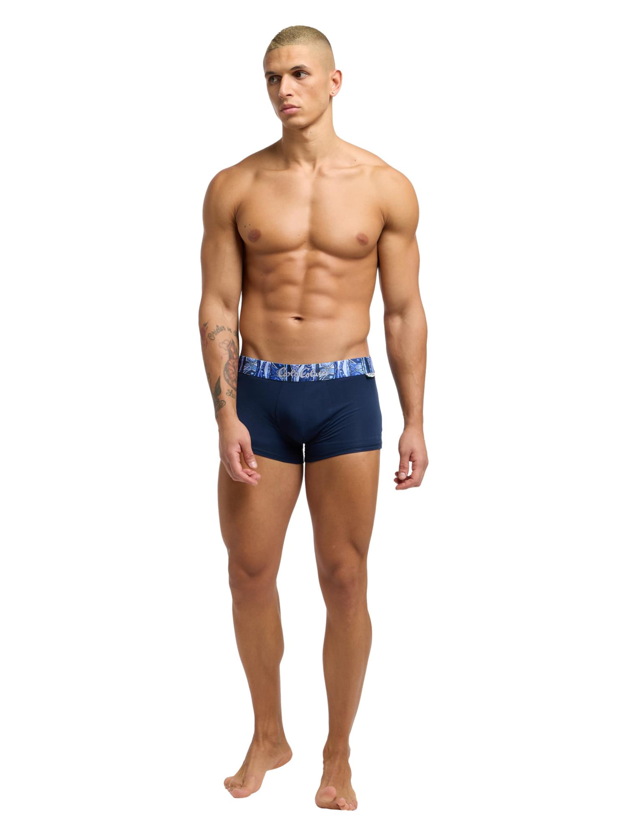 Carlo Colucci Boxer shorts 'Eccel' in Blue