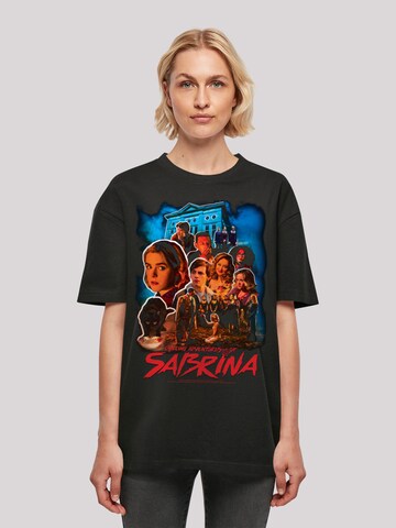 F4NT4STIC Oversized Shirt 'Sabrina Adventures Of Sabrina Boys Sabrina Homage' in Black: front