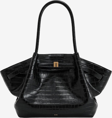 JW PEIShopper torba 'JW PEI Cabas Hana Large Effet Croco Black Croc' - crna boja: prednji dio