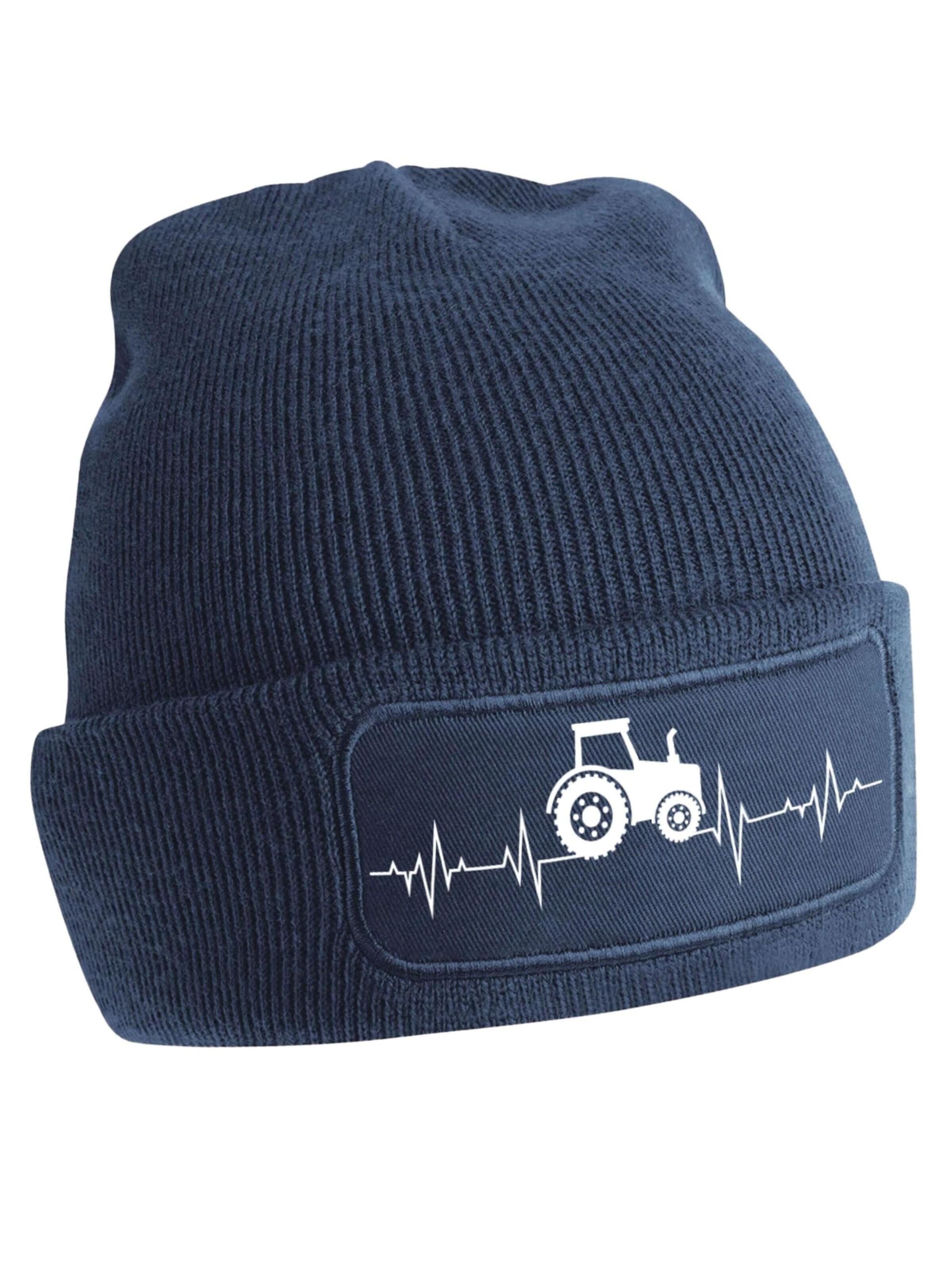Youth Designz Mütze 'Heartbeat Traktor'‌‌‌‌‌ in Blau
