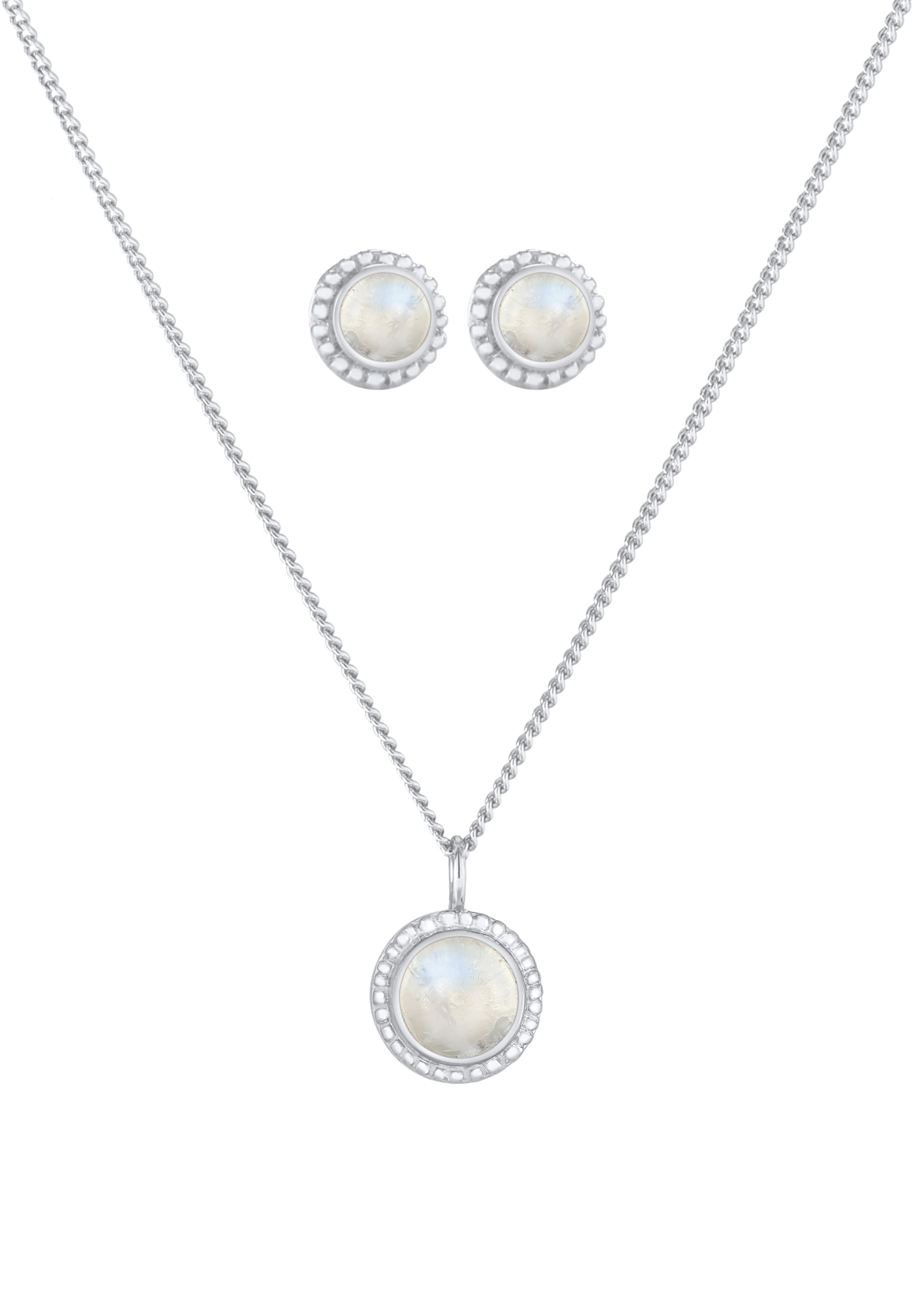 sudrabs ELLI PREMIUM Rotaslietu komplekts: no priekšpuses