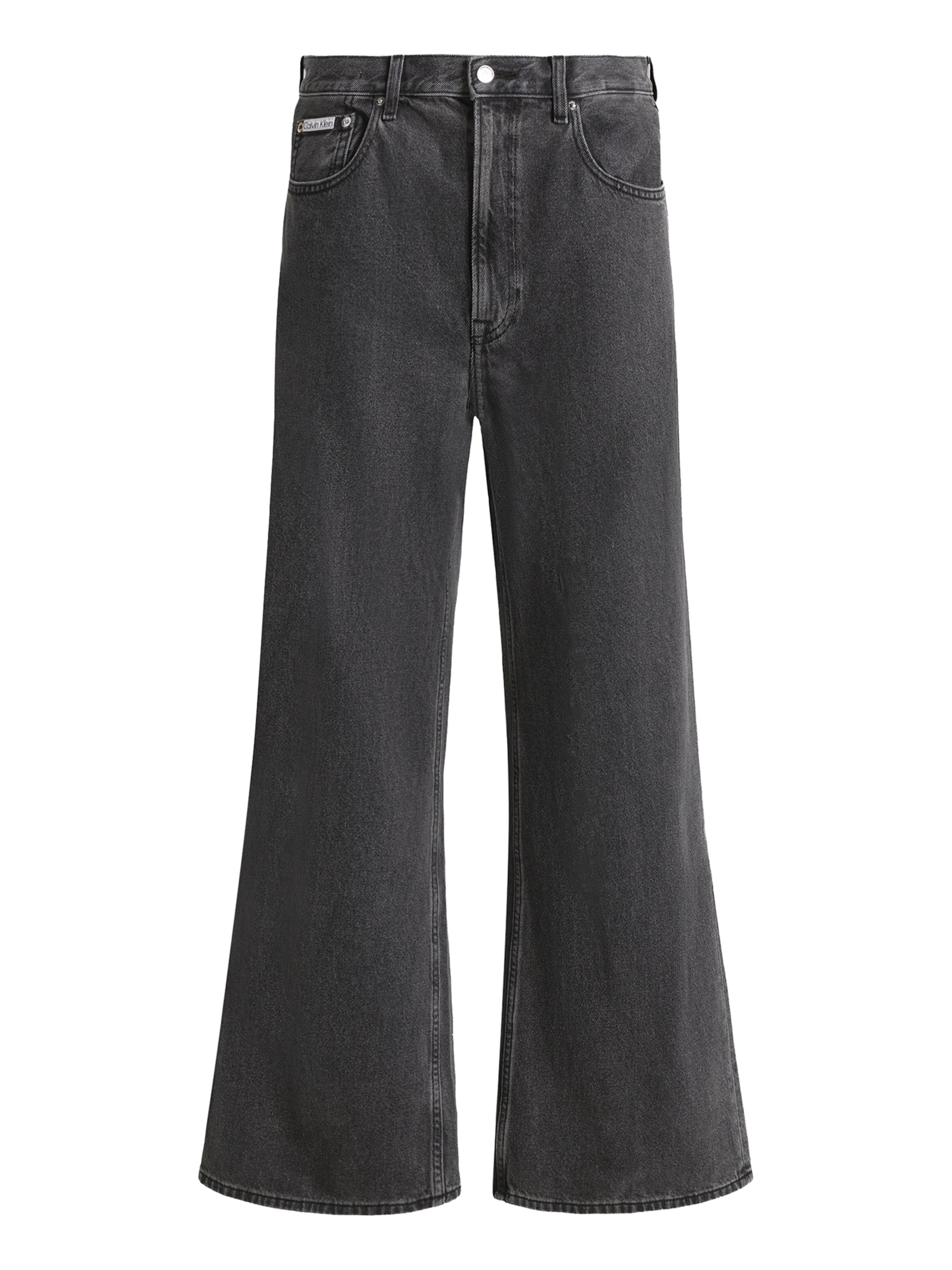 Calvin Klein Jeans Wide leg Jeans 'ESSNTL' i svart: framsida