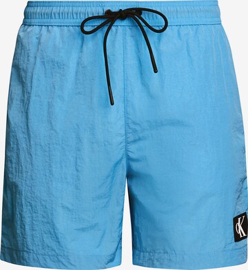 Calvin Klein Swimwear Board Shorts in Blue: front