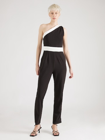 Skirt & Stiletto Jumpsuit 'Cali' in Zwart: voorkant