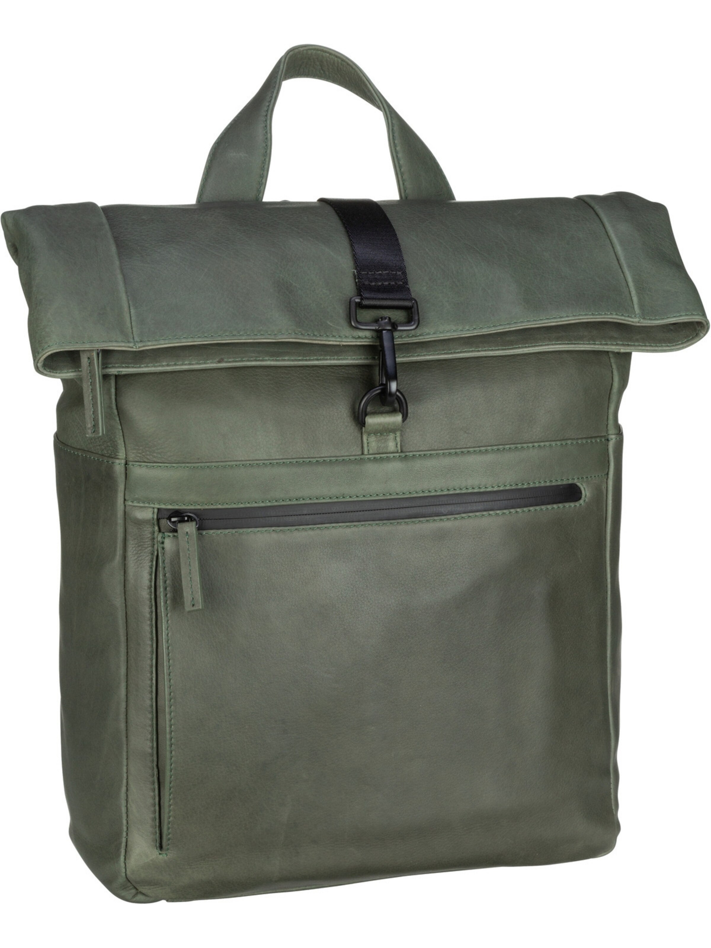 LEONHARD HEYDEN Backpack 'Den Haag' in Green: front