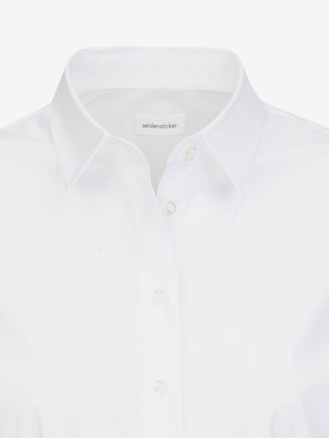 SEIDENSTICKER Μπλούζα 'Schwarze Rose' σε λευκό