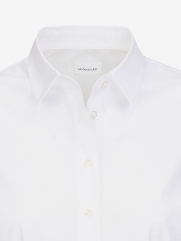 SEIDENSTICKER Blouse 'Schwarze Rose' in White