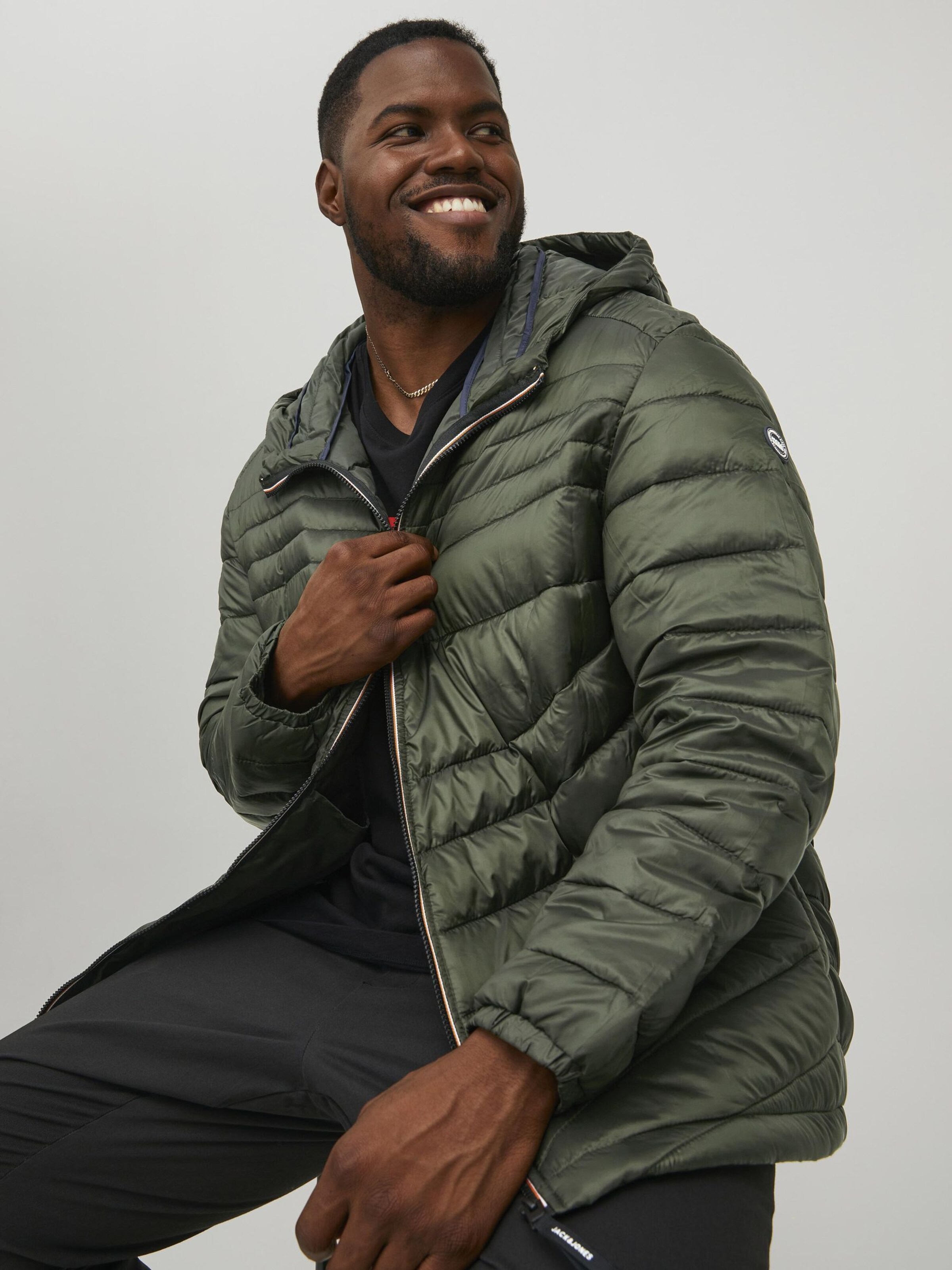 Veste mi saison Hero Jack Jones Plus en Kaki ABOUT YOU