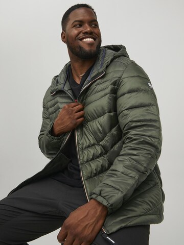 Jack & Jones Plus Tussenjas 'Hero' in Groen