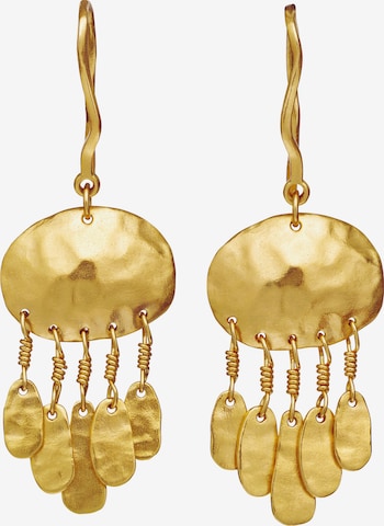 Boucles d'oreilles 'Ursa' Maanesten en or : devant