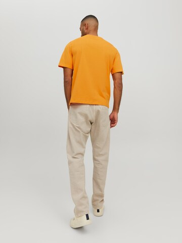 JACK & JONES Majica 'Roxbury' | oranžna barva