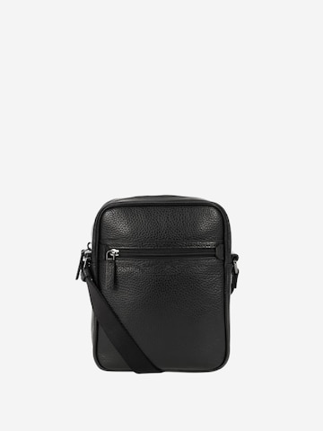 LANCASTER Paris Schoudertas 'Lancaster Sac trotteur Zippée Milano Gentlemen' in Zwart: voorkant