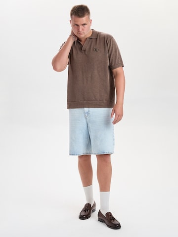 Dxnmxrk Lużny krój Jeansy 'DXHektor Relaxed Fit Denim Shorts Light Blue' w kolorze niebieski