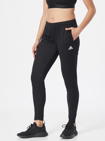 ADIDAS SPORTSWEAR Slimfit Παντελόνι φόρμας 'Entrada 22 Training Bottoms' σε μαύρο: μπροστά