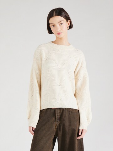 Pull-over 'PCJENNA' PIECES en blanc : devant