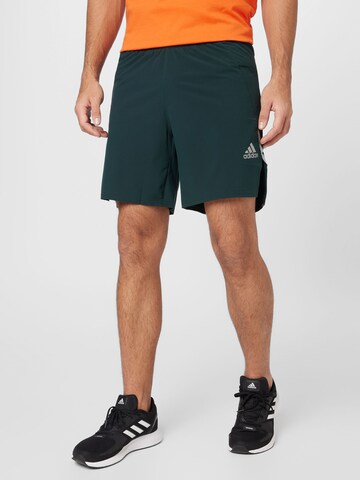 ADIDAS SPORTSWEAR Normalny krój Spodnie sportowe 'X-City' w kolorze zielony: przód
