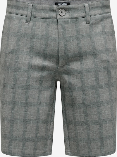 Only & Sons Broek 'Mark' in de kleur Grijs / Smaragd, Productweergave