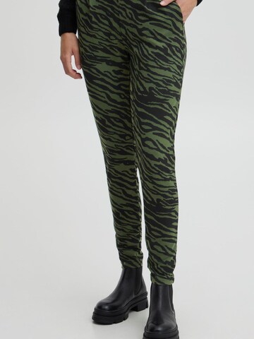 ICHI - Skinny Calças ' KATE ' em verde: frente
