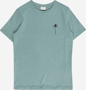 T-Shirt s.Oliver en vert : devant