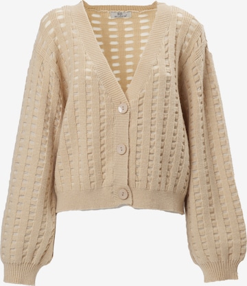 Cardigan Influencer en beige : devant