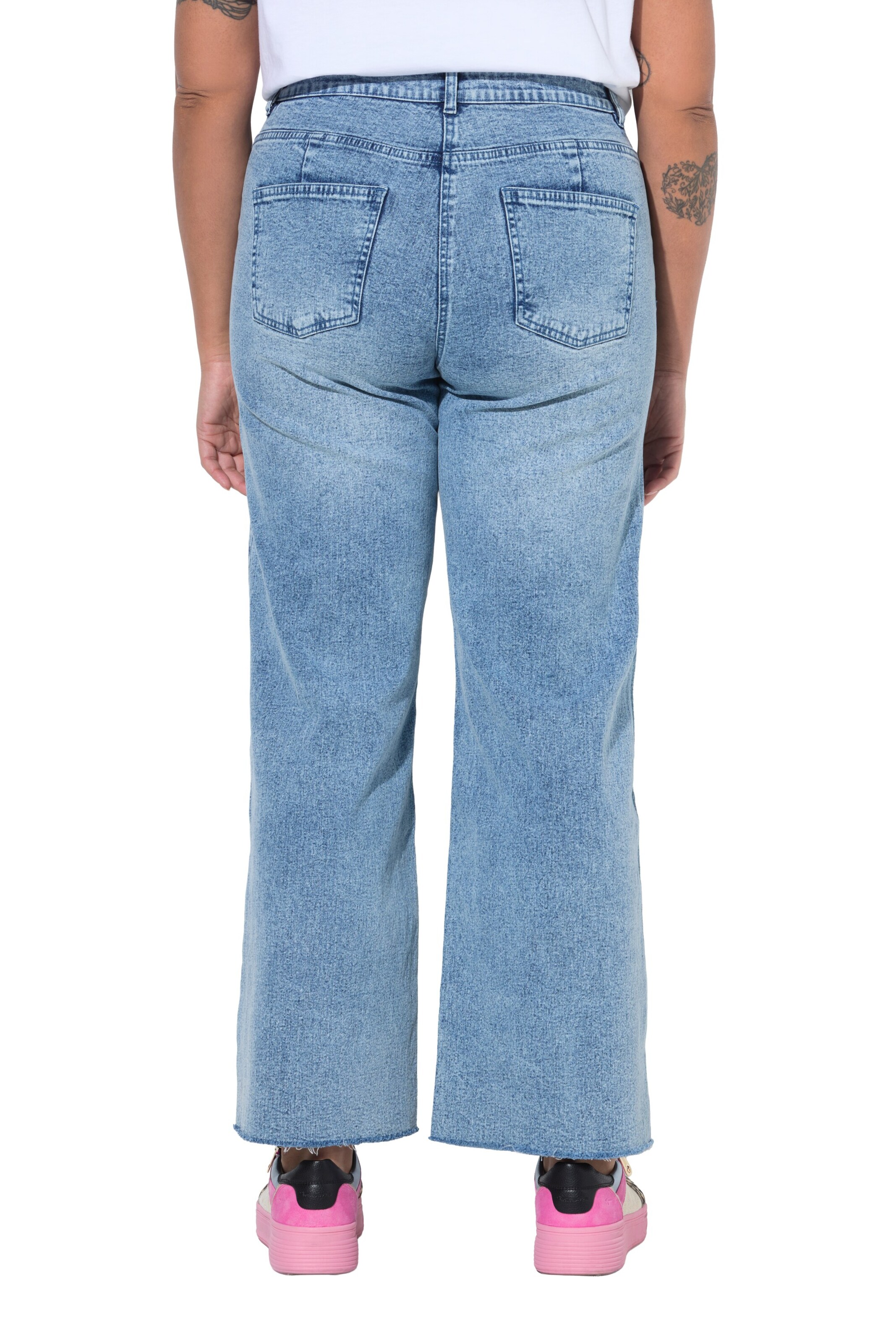 Angel of Style Wide Leg Jeans in Blau