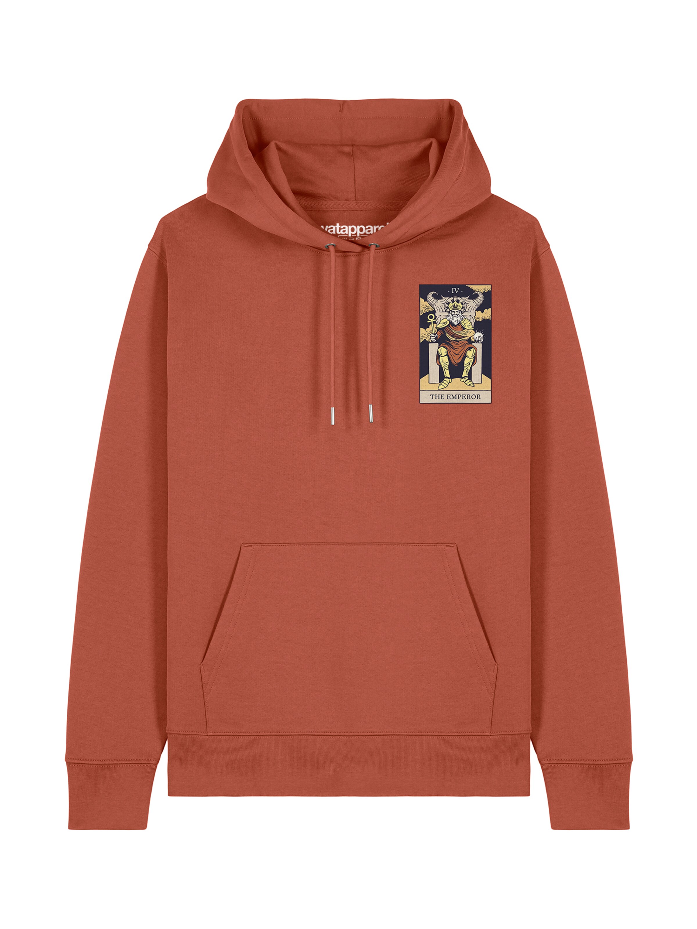 Watapparel Sweatshirt 'Tarot The Emperor' in Bruin: voorkant