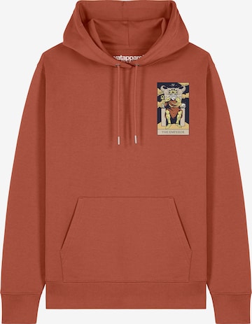 Watapparel Sweatshirt 'Tarot The Emperor' in Bruin: voorkant