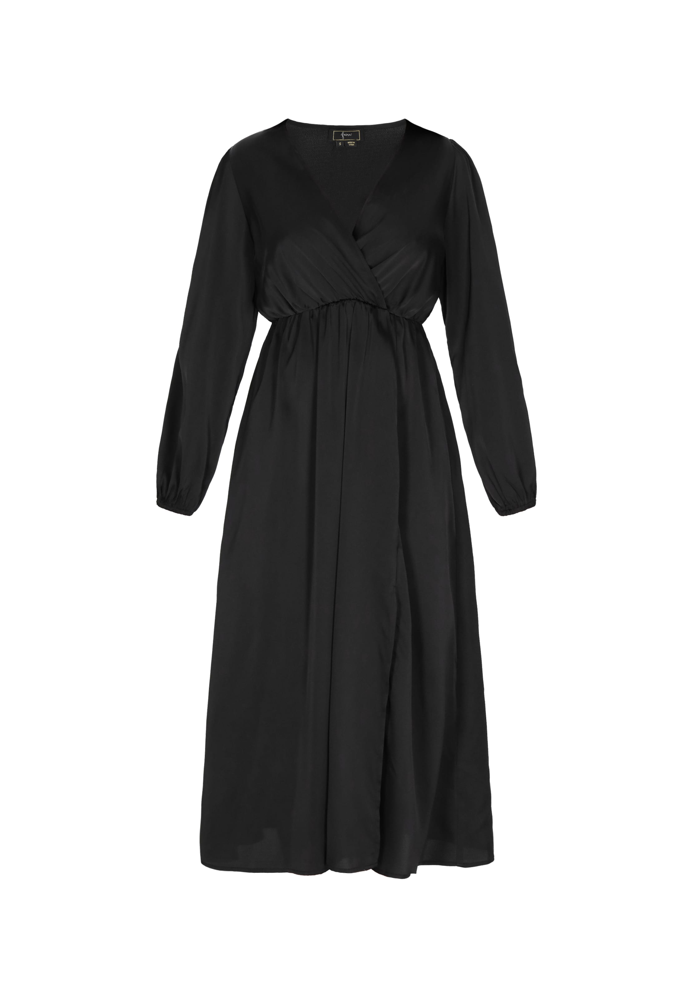 faina - Vestido em preto: frente