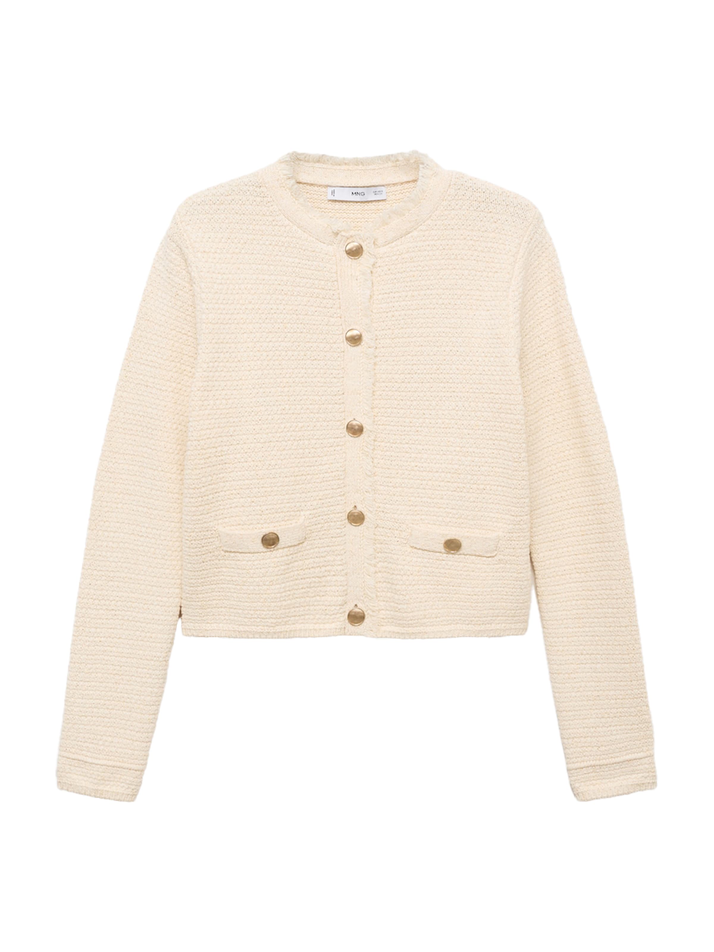 MANGO Strickjacke 'Kokotxa' in Beige: Vorderseite