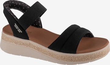 SKECHERS Sandals 'Skechers Slip-Ins: BOBS Sun Ray' in Black: front