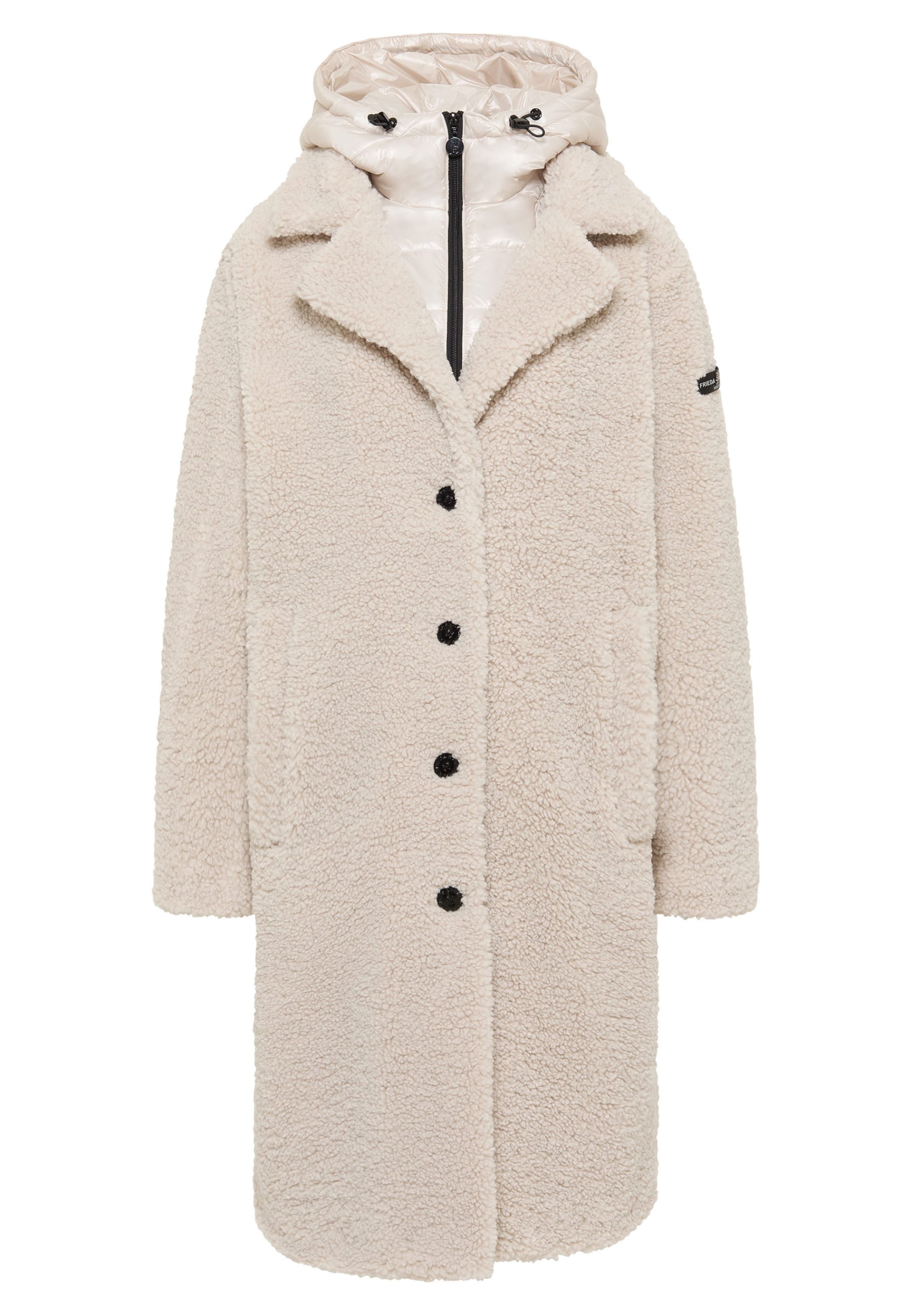 Frieda & Freddies NY Between-Seasons Coat in White: front