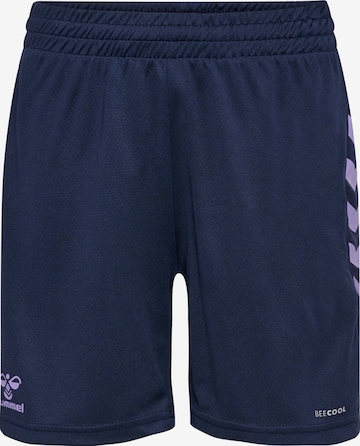 Hummel Workout Pants 'Staltic Poly' in Blue: front