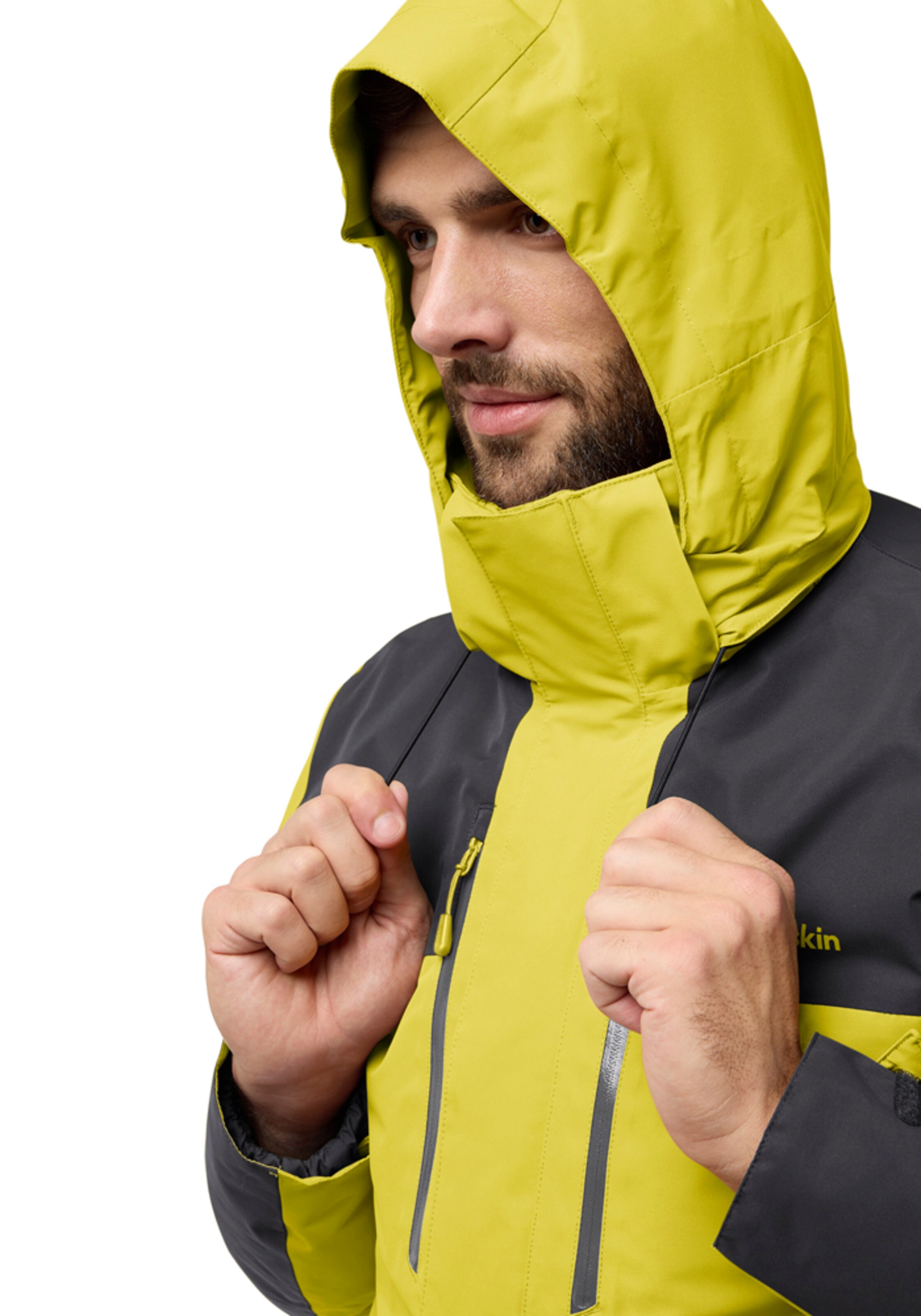 JACK WOLFSKIN Outdoor jacket 'Jasper' in Yellow
