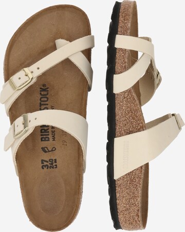 BIRKENSTOCK Σαγιονάρες διχαλωτές 'Mayari LENB' σε μπεζ