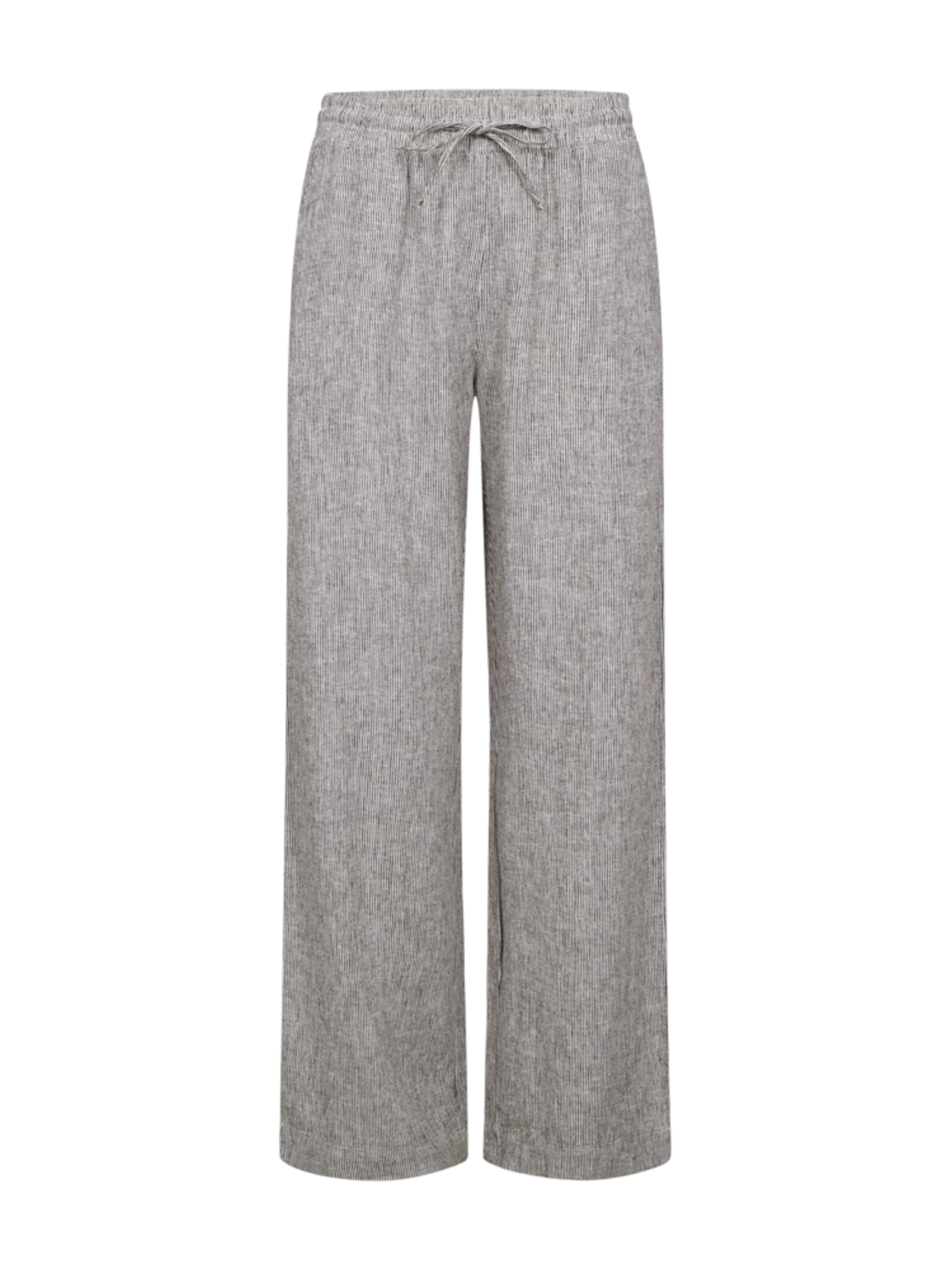 Freequent Regular Broek 'FQLava-stripe Coffee bean' in Bruin
