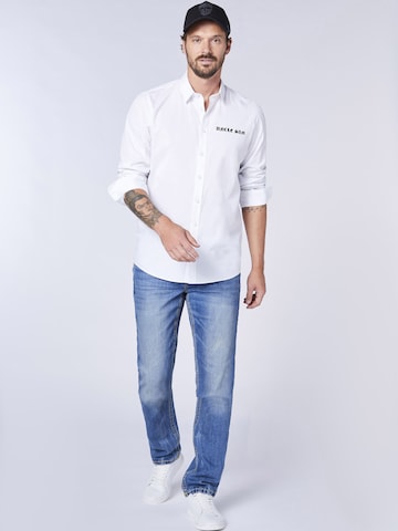 UNCLE SAM Regular fit Button Up Shirt in White
