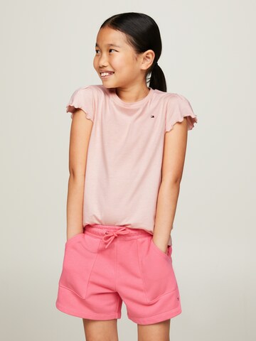 TOMMY HILFIGER T-Shirt 'ESSENTIAL' in Pink: predná strana