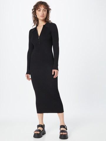 Envii Úpletové šaty 'AGATHE' – černá: přední strana
