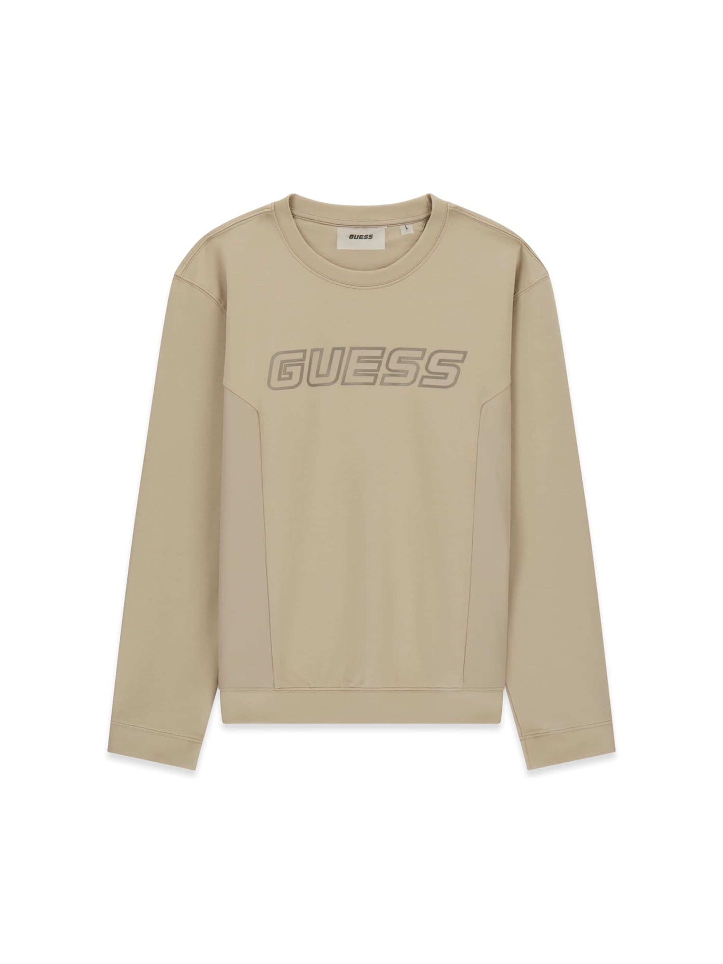 GUESS Sweatshirt in Beige: front
