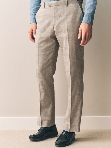 Next Slimfit Hose in Beige: Vorderseite