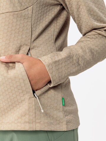 VAUDE Athletic fleece jacket in Beige