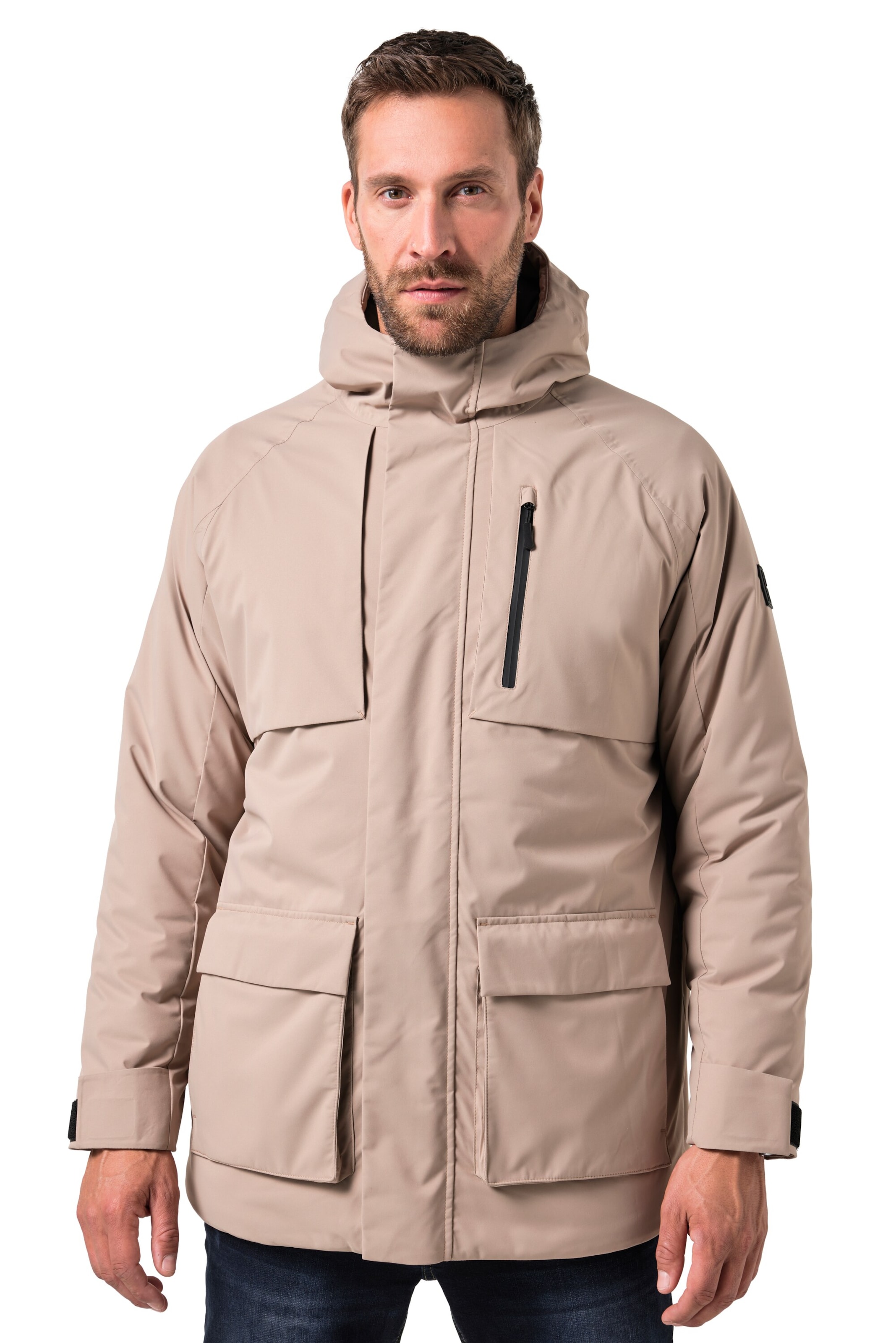 JAY-PI Weatherproof jacket in Beige: front