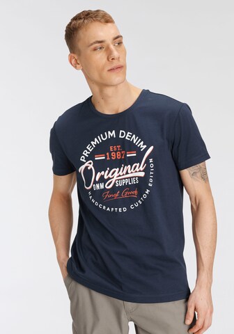 AJC T-Shirt in Blau: Vorderseite