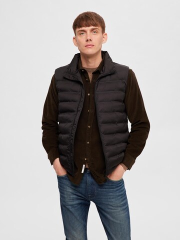 SELECTED HOMME Bodywarmer 'Barry' in Zwart: voorkant